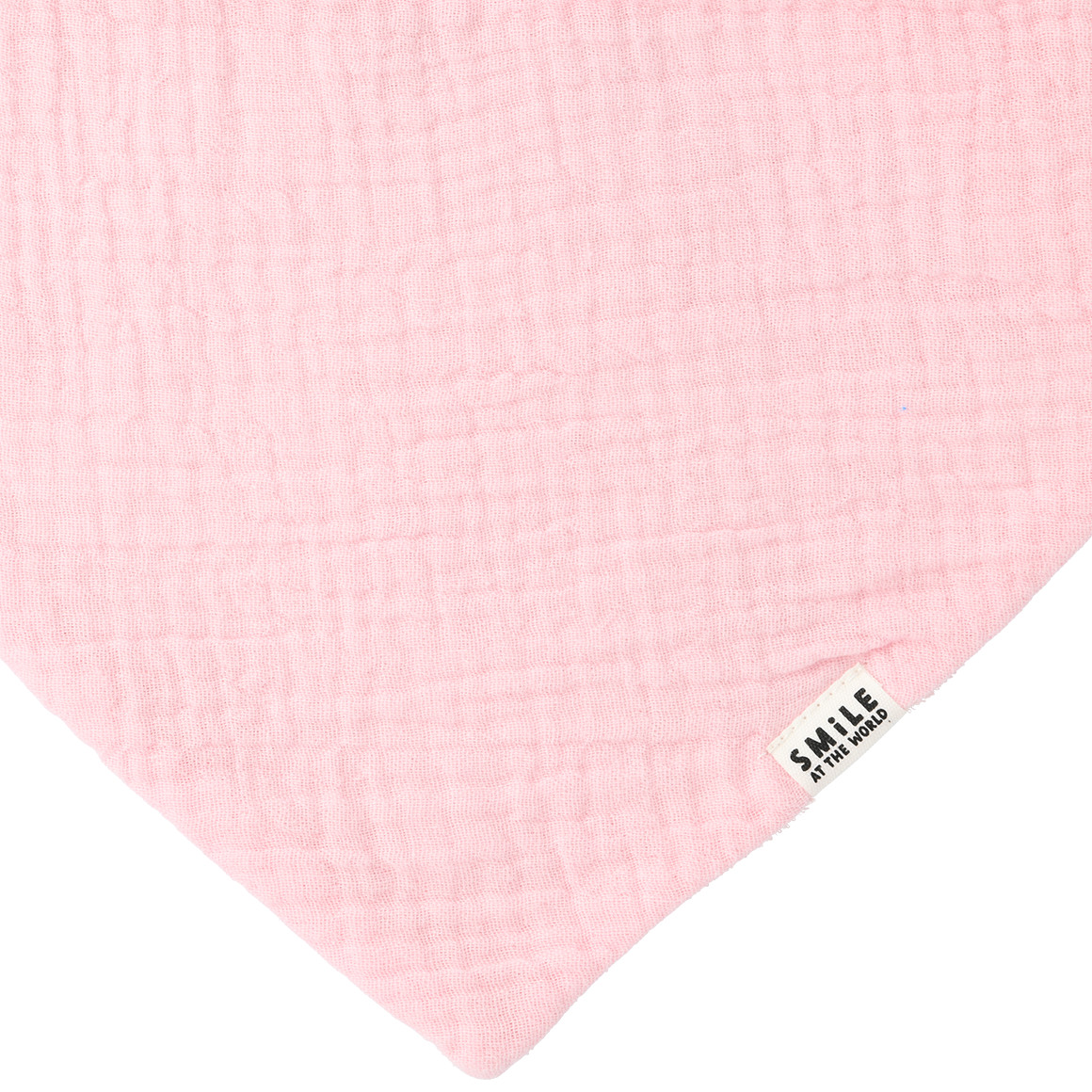 Topomini Baby Musselin-Bandana mit Frottee-Innenseite rosa