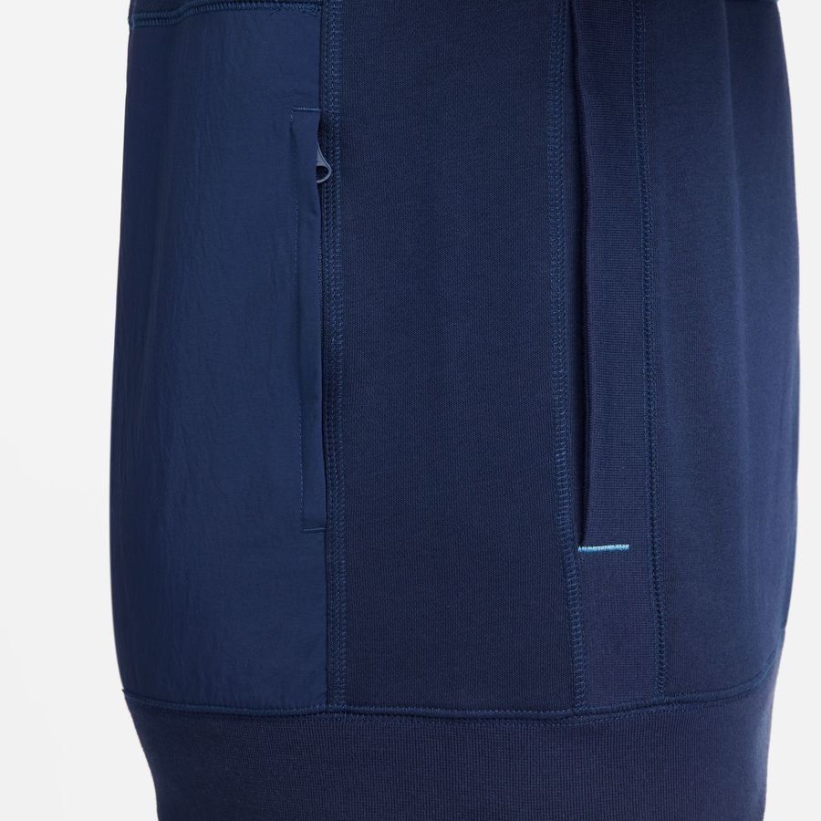 Angleterre Sweat à Capuche Fleece Travel - Bleu/Bleu