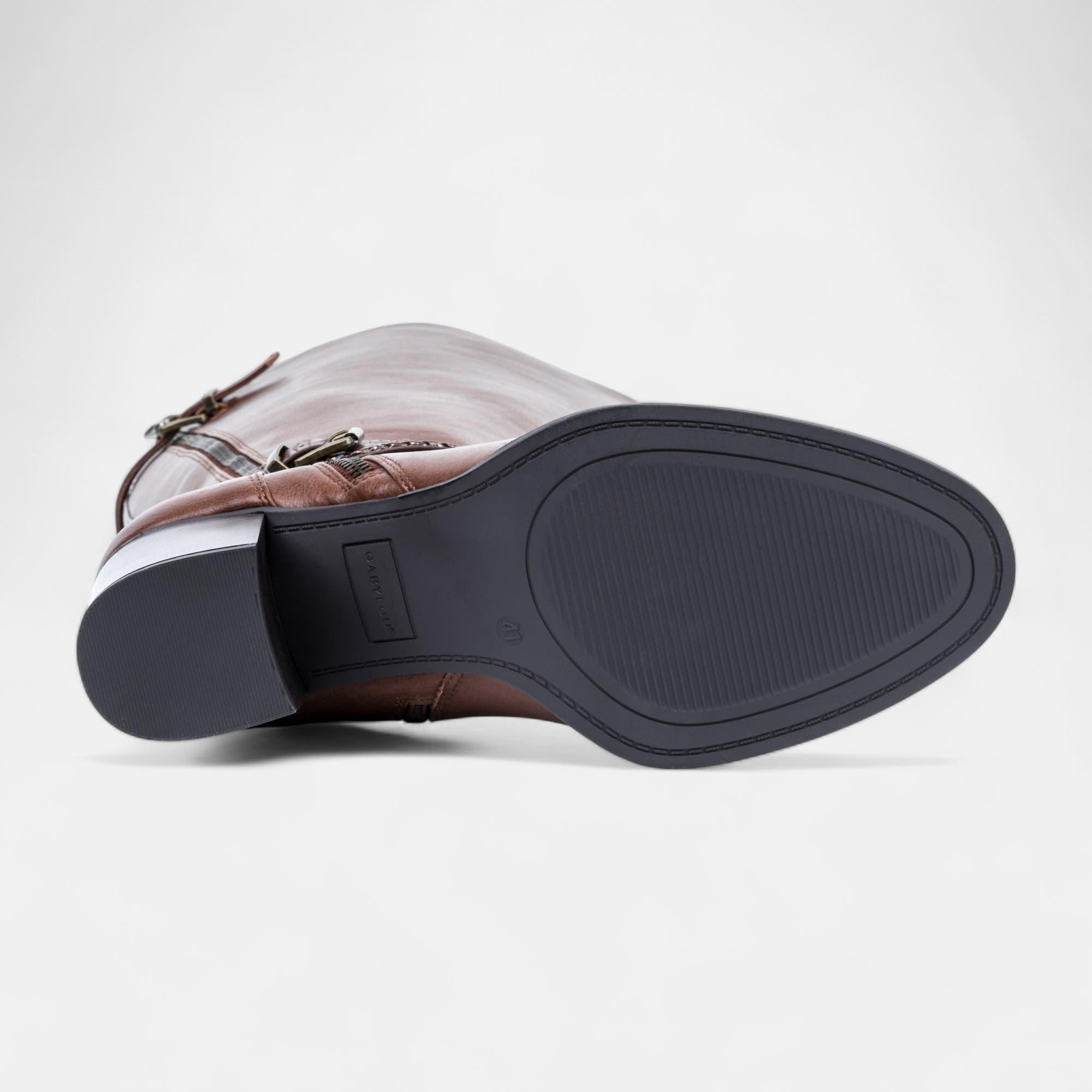 Bottes à talon Femme cognac