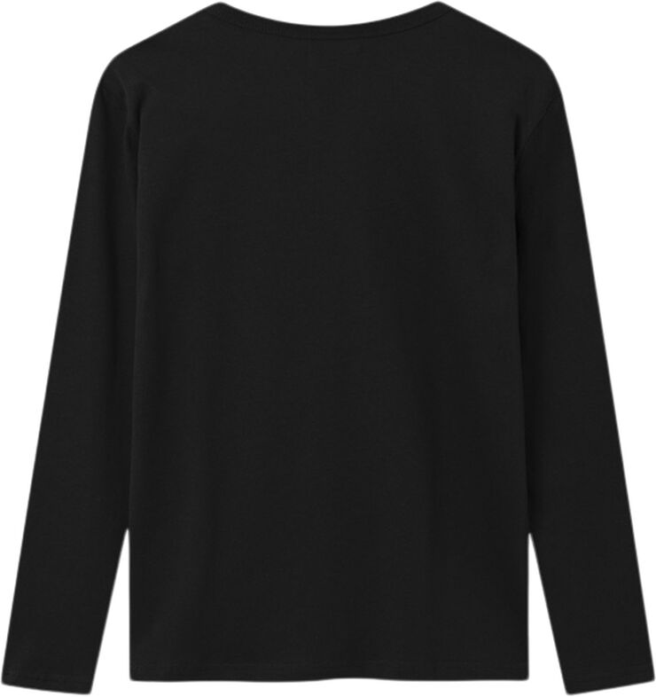 Wood Wood Mel longsleeve GOTS Black