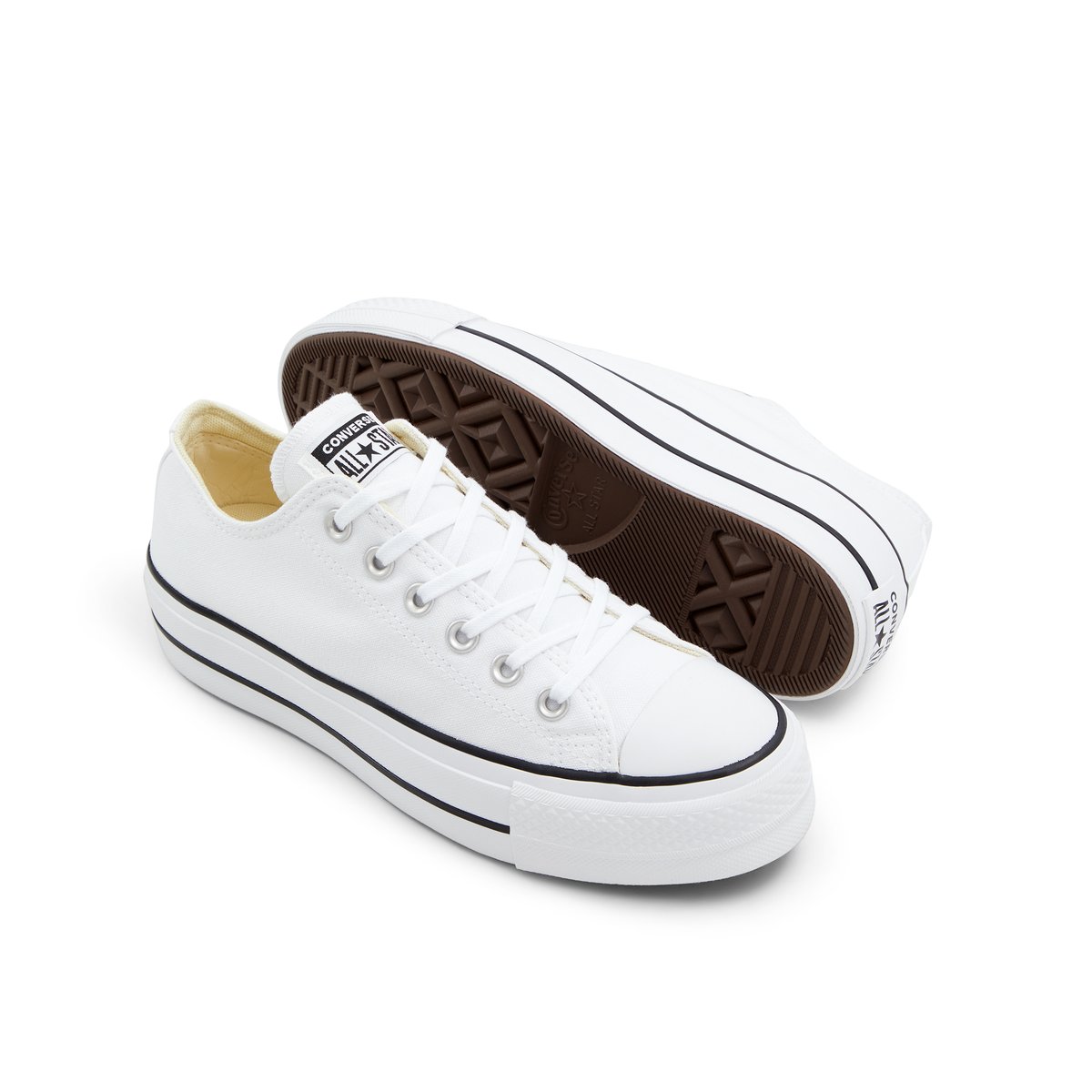 CONVERSE-Ctas_lift-Baskets - Talon plat - Blanc