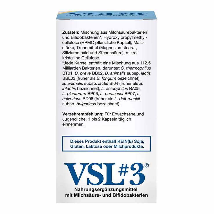 VSL3 Kapseln hochdos.Milchsäure + Bifidobakterien, 60 St