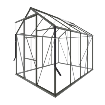 Royal Well Kate II kweekkas aluminium groengrijs 4,83 m²