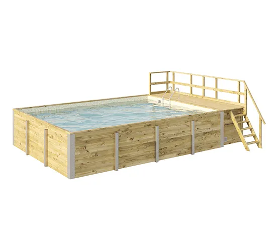 WEKA Gartenpool inkl. Sonnendeck, ca. 636 x 401 cm