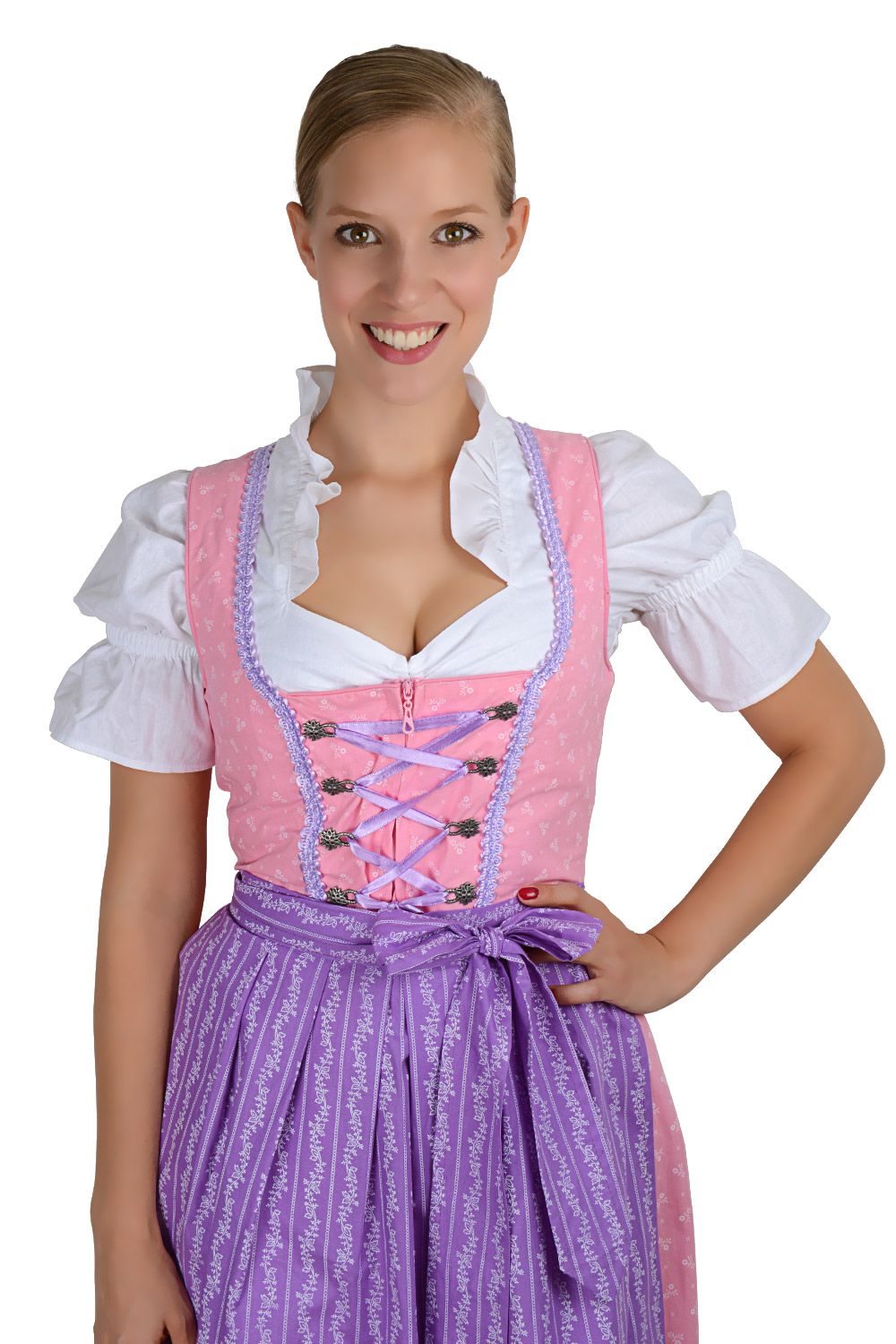 Midi Dirndl 3-teilig Streublümchen