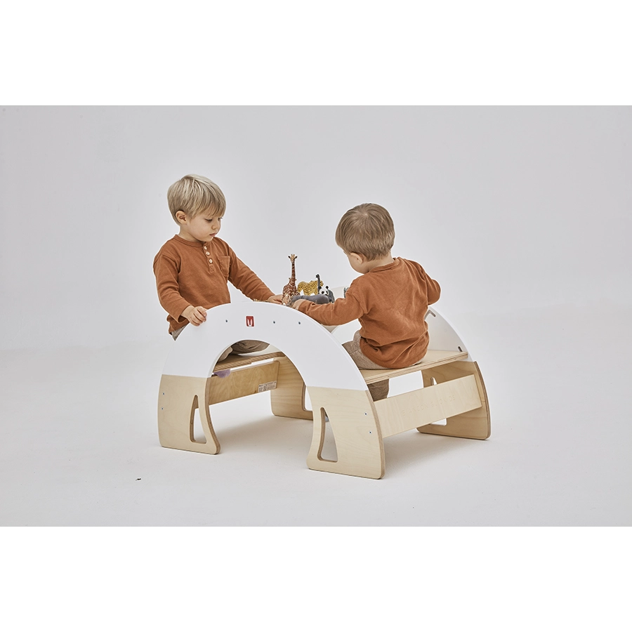 Bianconiglio Kids® Wipptisch DONDO multifunktional weißnatur