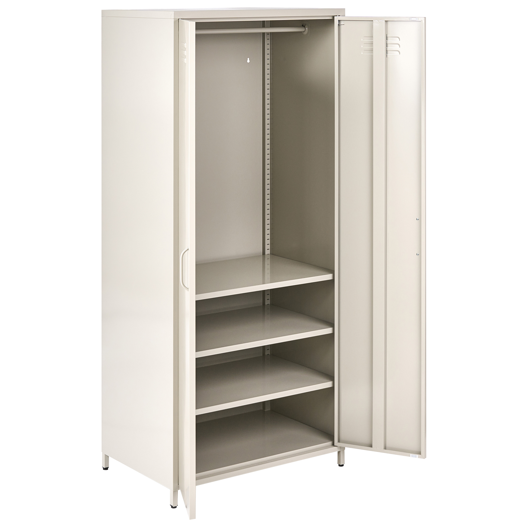 Beliani - VARNA - Dressoir - Lichtbeige - Staal