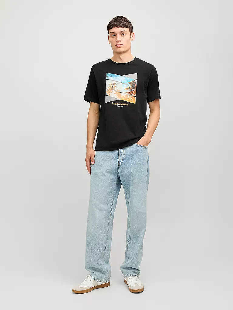 JACK & JONES T-Shirt JJCELLOX schwarz