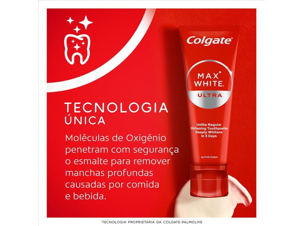PASTA DE DENTES BRANQUEADORA MAX WHITE ULTRA COLGATE 50ML