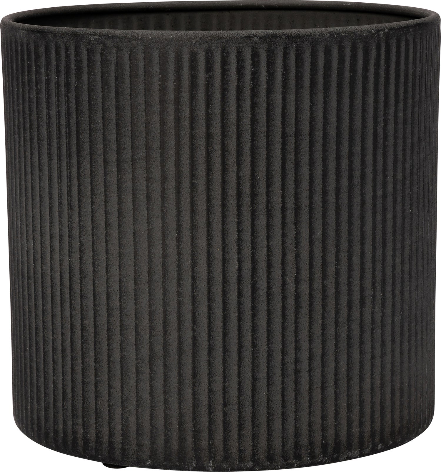 Intratuin bloempot Verticaal antraciet D 19 H 18 cm