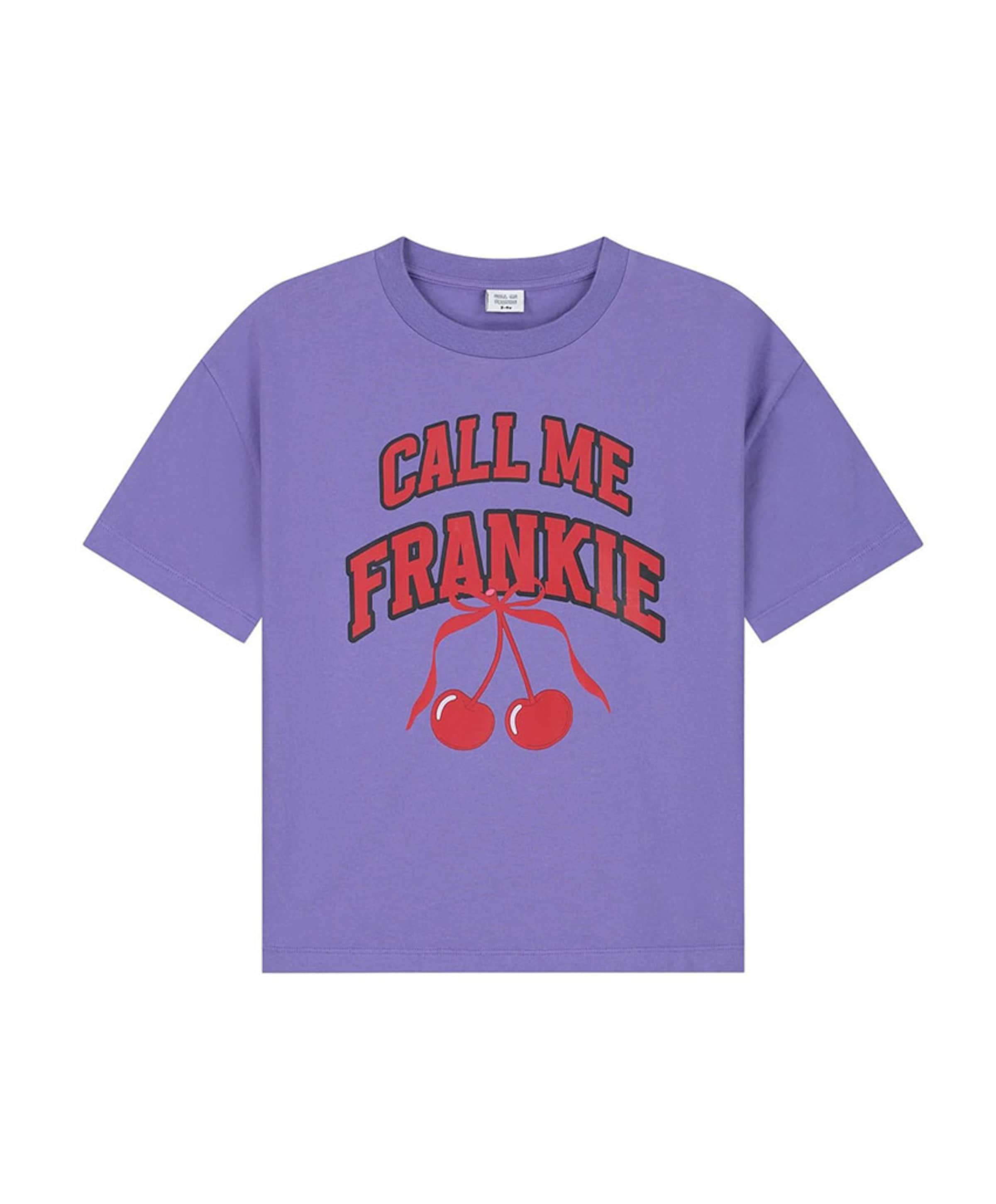 Call me Frankie Meisjes T-shirt paars