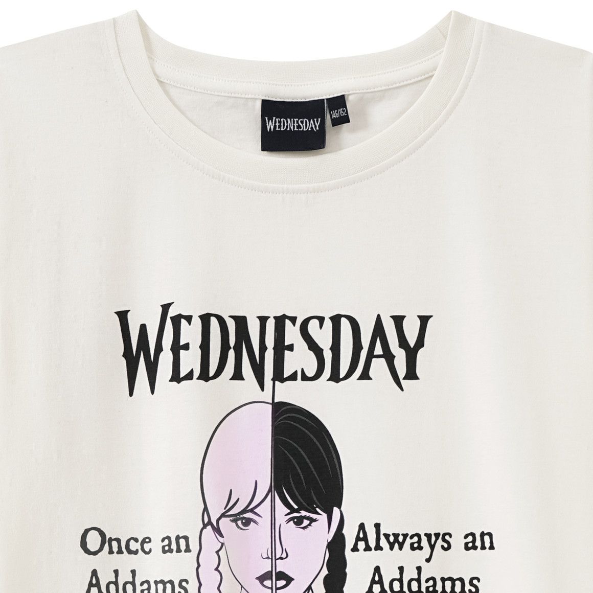 Yigga WEDNESDAY T-Shirt mit Print weiss / schwarz