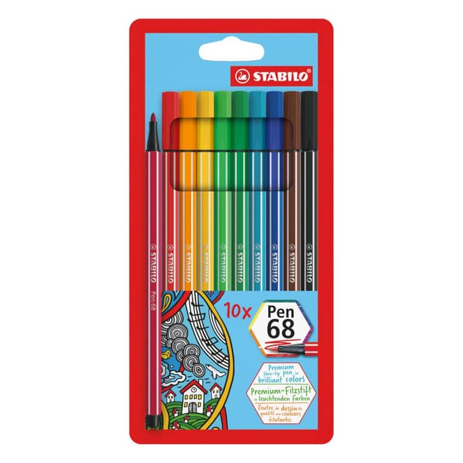 STABILO Pen 68 - 10 Fasermaler