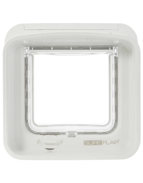 Sureflap Dierenluik Microchip Dualscan - Kattenluik - 20x20x7 cm Wit