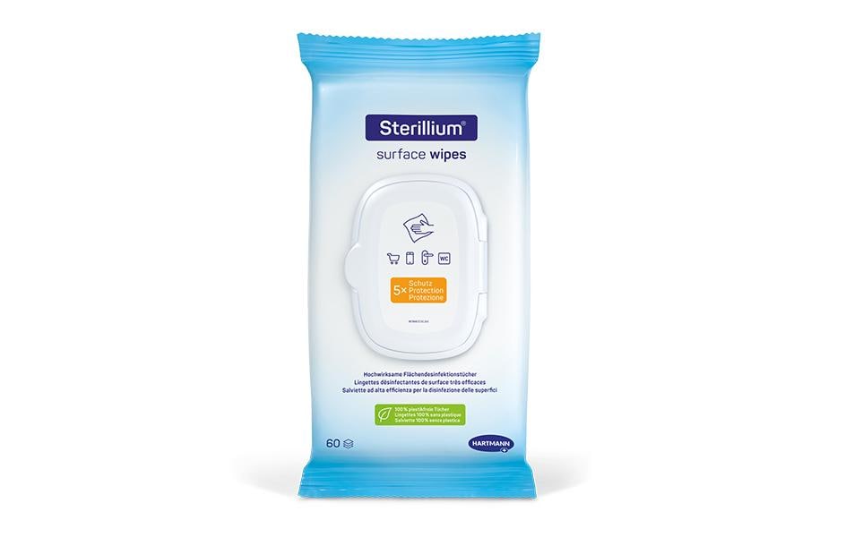 Desinfektionstücher Surface Wipes 7 x 60 StückPlastikfreie Tücher zur Desinfektion, 20 x 18 cm