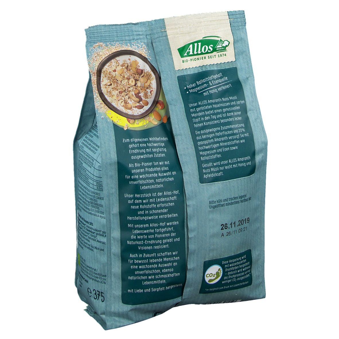 Bio Amaranth MÜSLI, Nuss