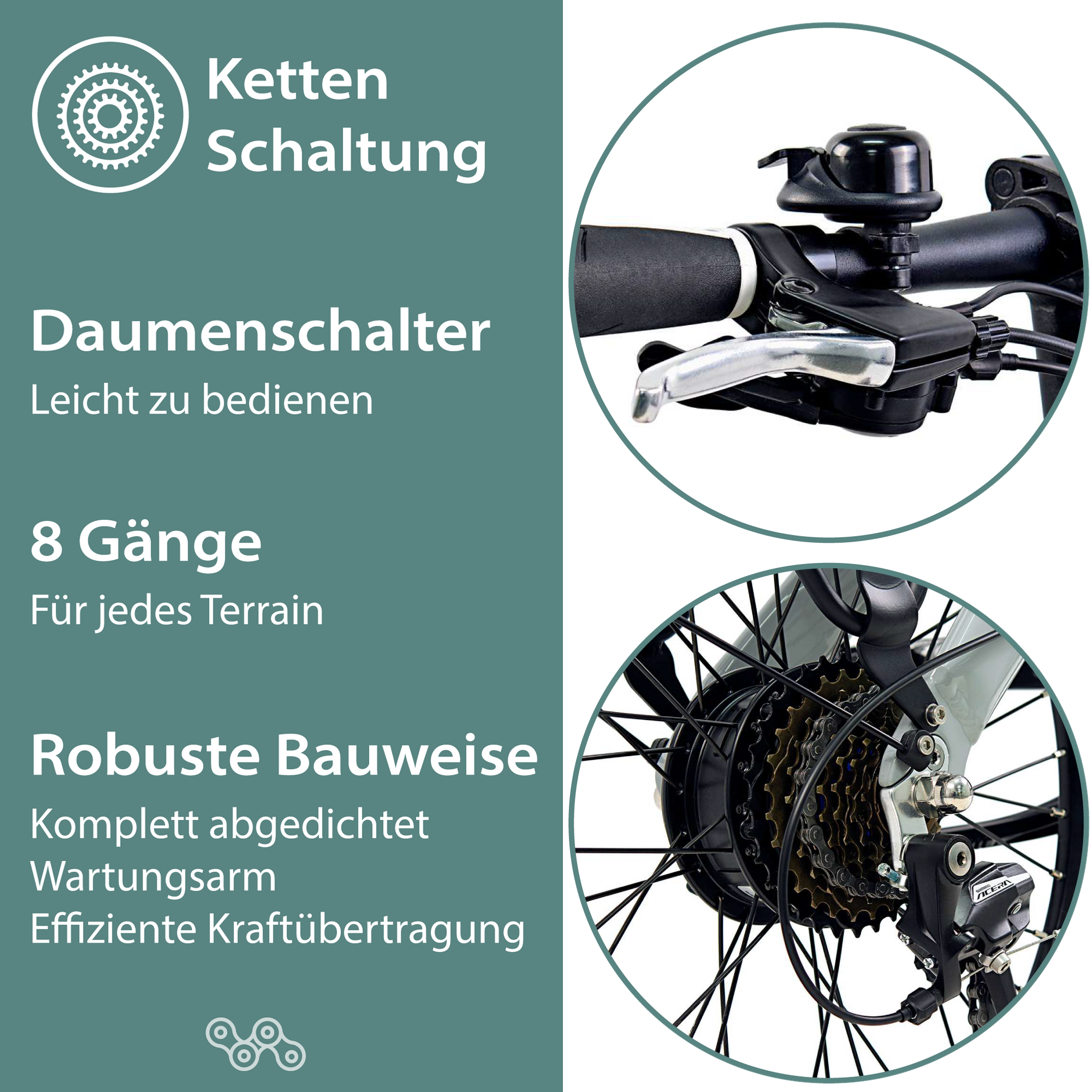 Tretwerk Akimbo E Bike 20 Zoll Klapprad Elektrofahrrad 360Wh 155 - 190 cm
