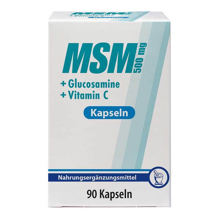 MSM 500 mg + Glucosamine Kapseln, 90 St