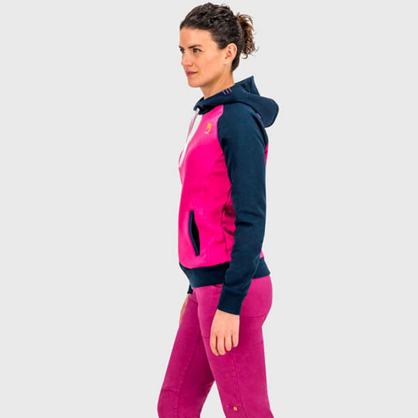 KARPOS PRAMPER HOODIE W FLEECE SKY CAPTAIN FUCHSIA PURPLE