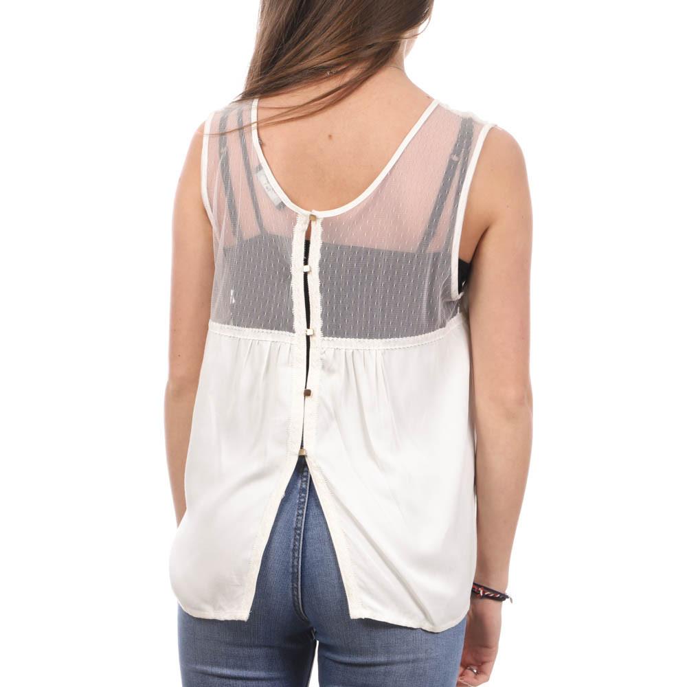 Teddy Smith Blouse Blanche Femme Teddy Smith Texan