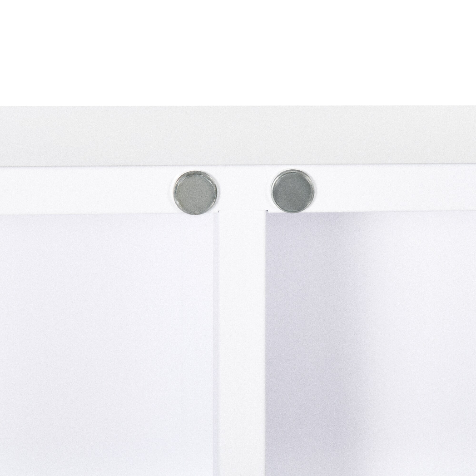 kleankin Medizinschrank mit 2 Türen und Schloss weiß 55L x 18B x 60H cm
