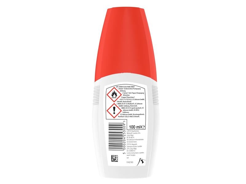 Autan Insektenschutz-Spray Protection Plus Zeckenschutz 100 Schützendes Pumpspray für die ganze Familie