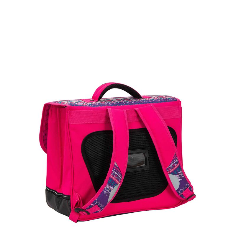 Cartable scolaire Geo color girly 41 cm Rose