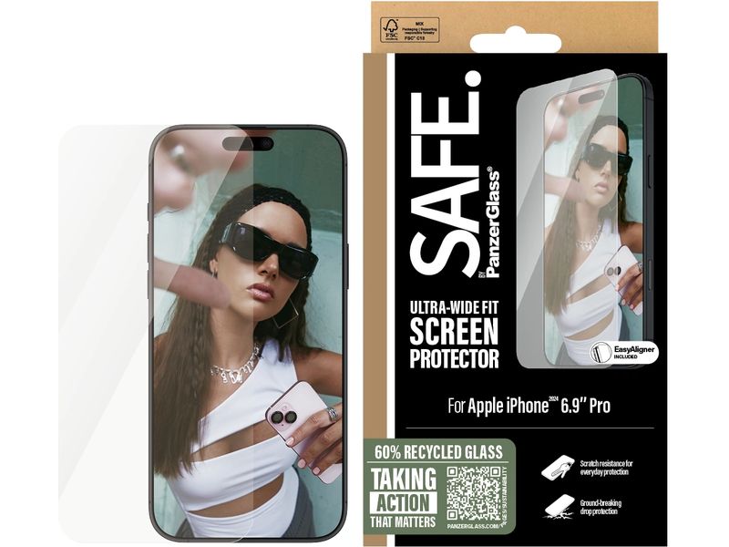 SAFE. Displayschutz Ultra Wide Fit iPhone 16 Pro Max Display-Schutzfolie für das Apple iPhone 16 Pro Max