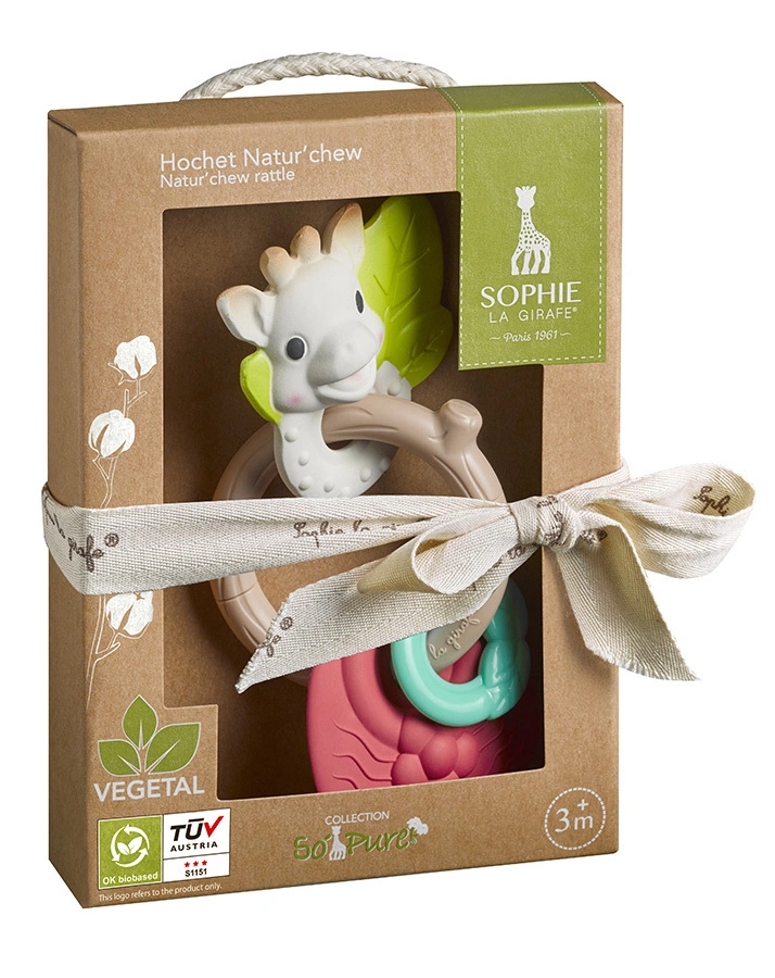 Rassel SO'PURE – SOPHIE LA GIRAFE® in bunt