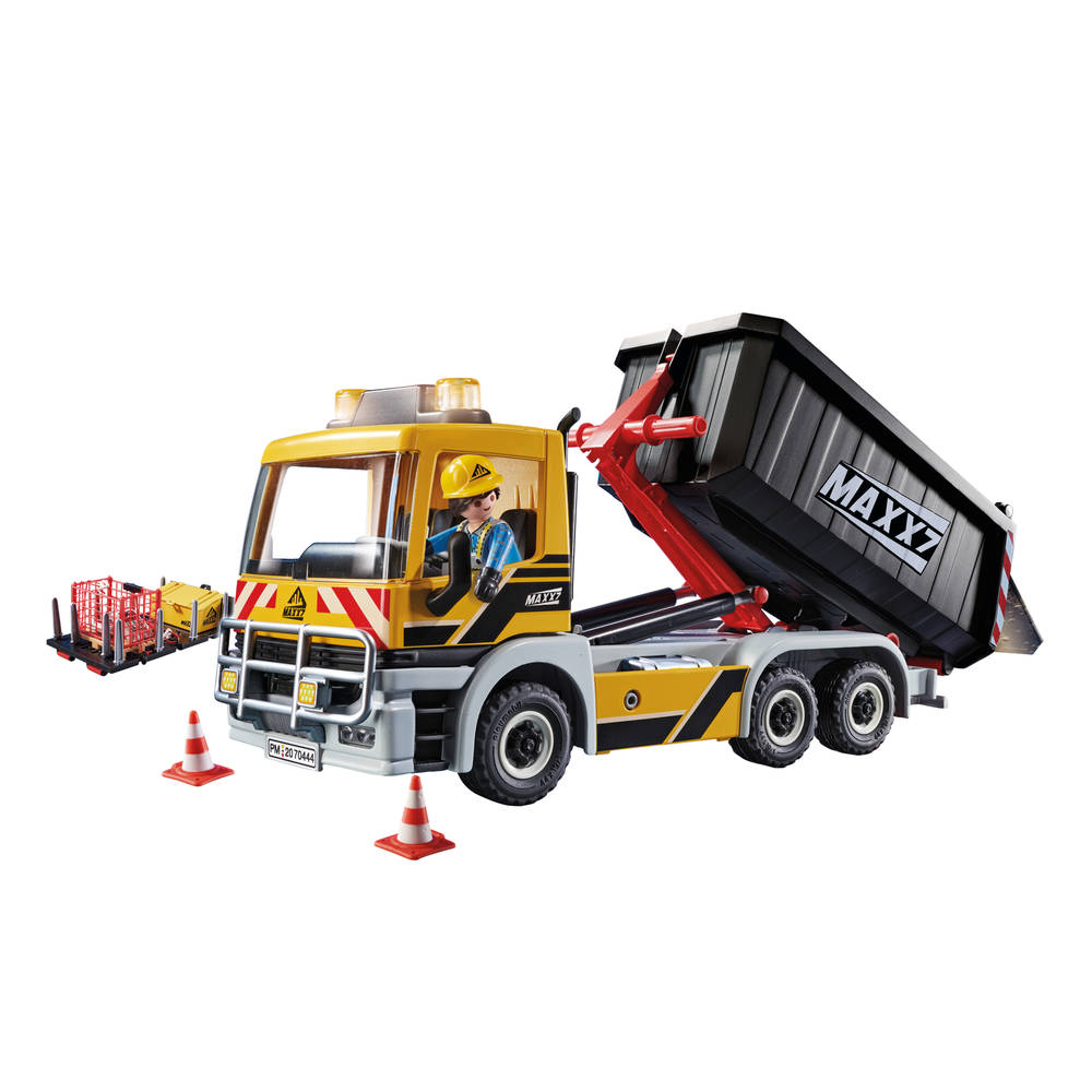 PLAYMOBIL City Action vrachtwagen met wissellaadbak 70444