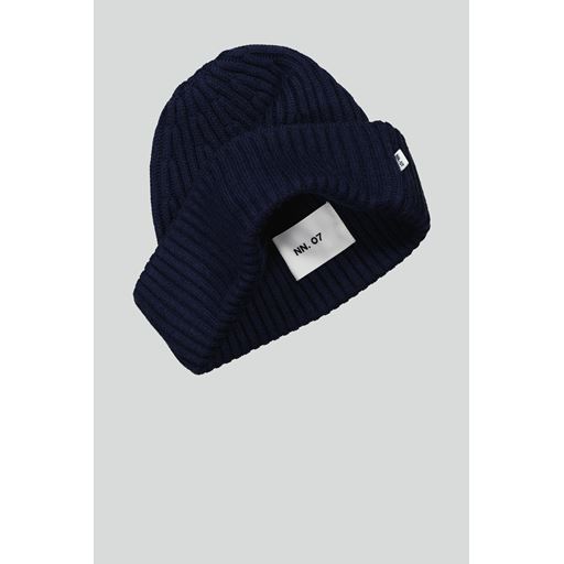 NN. 07 Rib Beanie, Navy Blue, One size