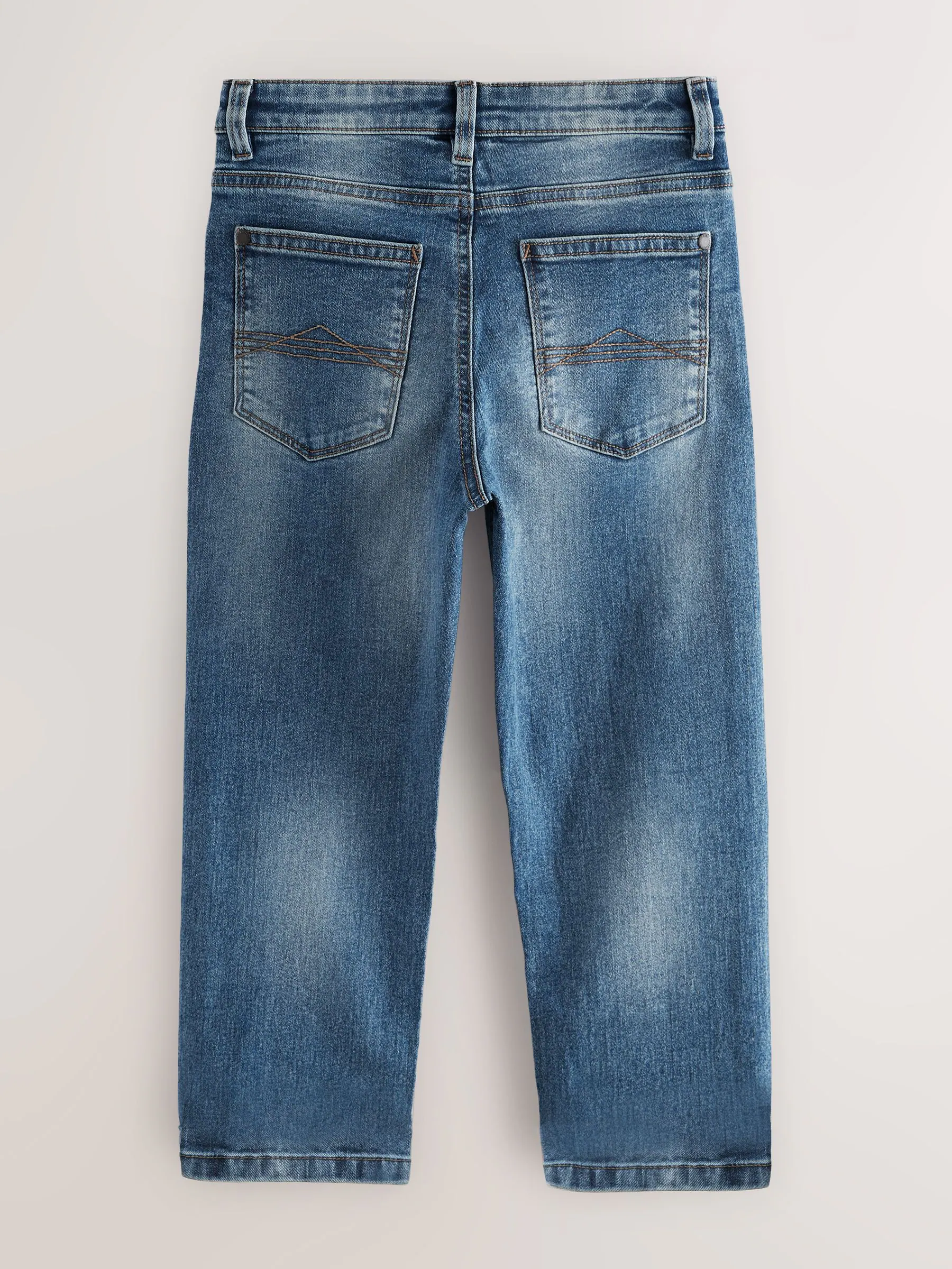 Blauw met zuurwassing - Stretchjeans (3-17jr)
