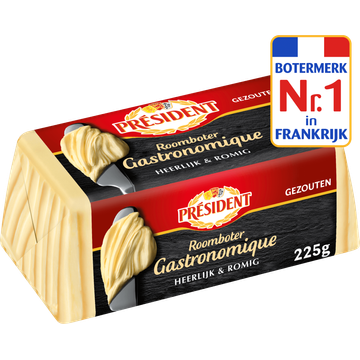 Président Gezouten Roomboter 225 g