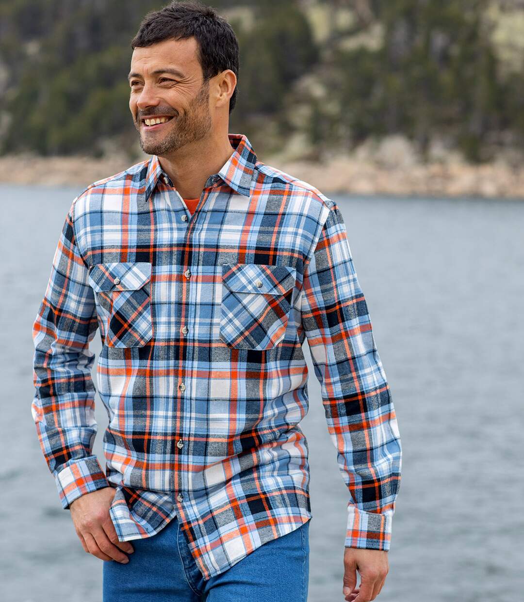 Chemise Flanelle à Carreaux Été Indien