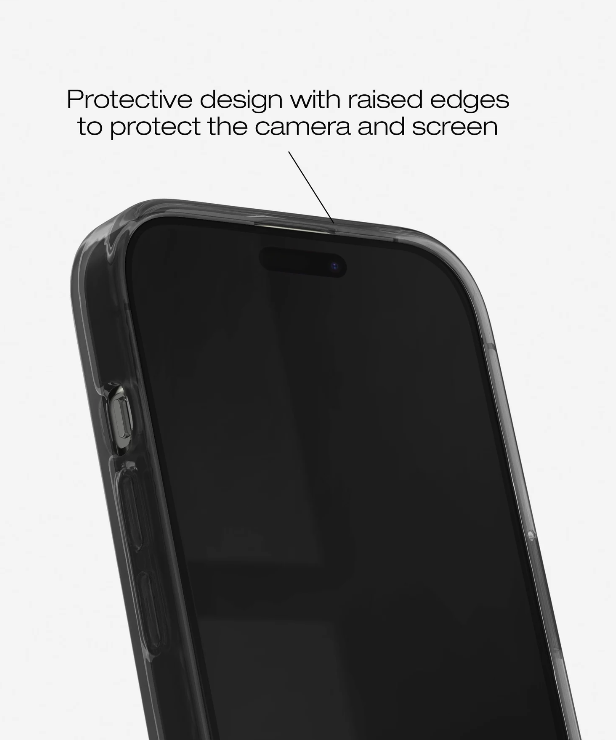 iPhone 16e / 15 Hardcase Hülle Clear Case Recycled (IDCLC-I2361-470) - Tinted Black