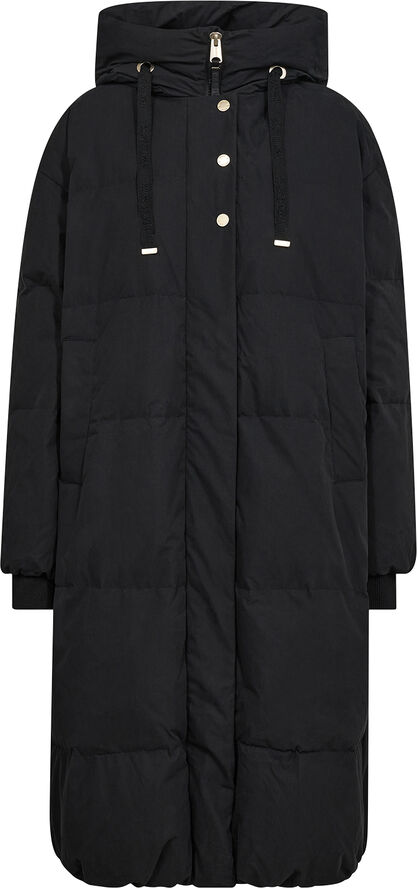 Mos Mosh MMCayo Long Quilt Jacket Black
