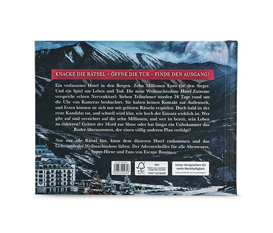 Escape-Room-Adventskalenderbuch »Das Hotel der tausend Augen«