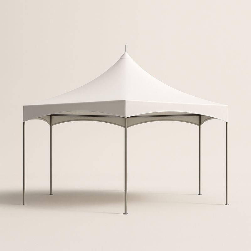 Pavillon Zelt quadratisch 300x300 cm Aluminium Polyester Weiß