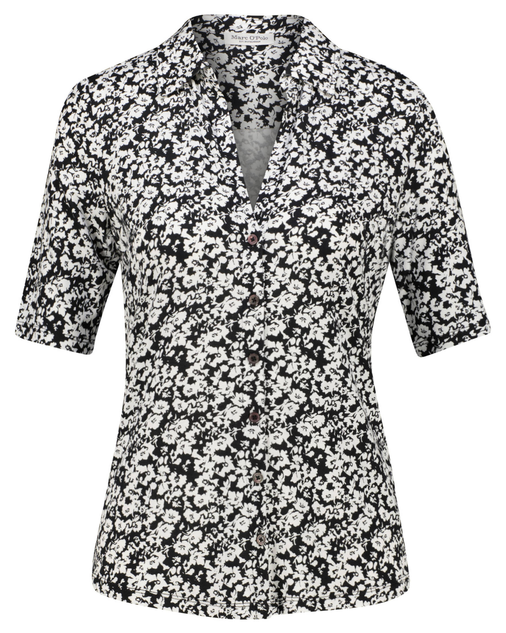 Marc O'Polo| Damen Jerseybluse Kurzarm