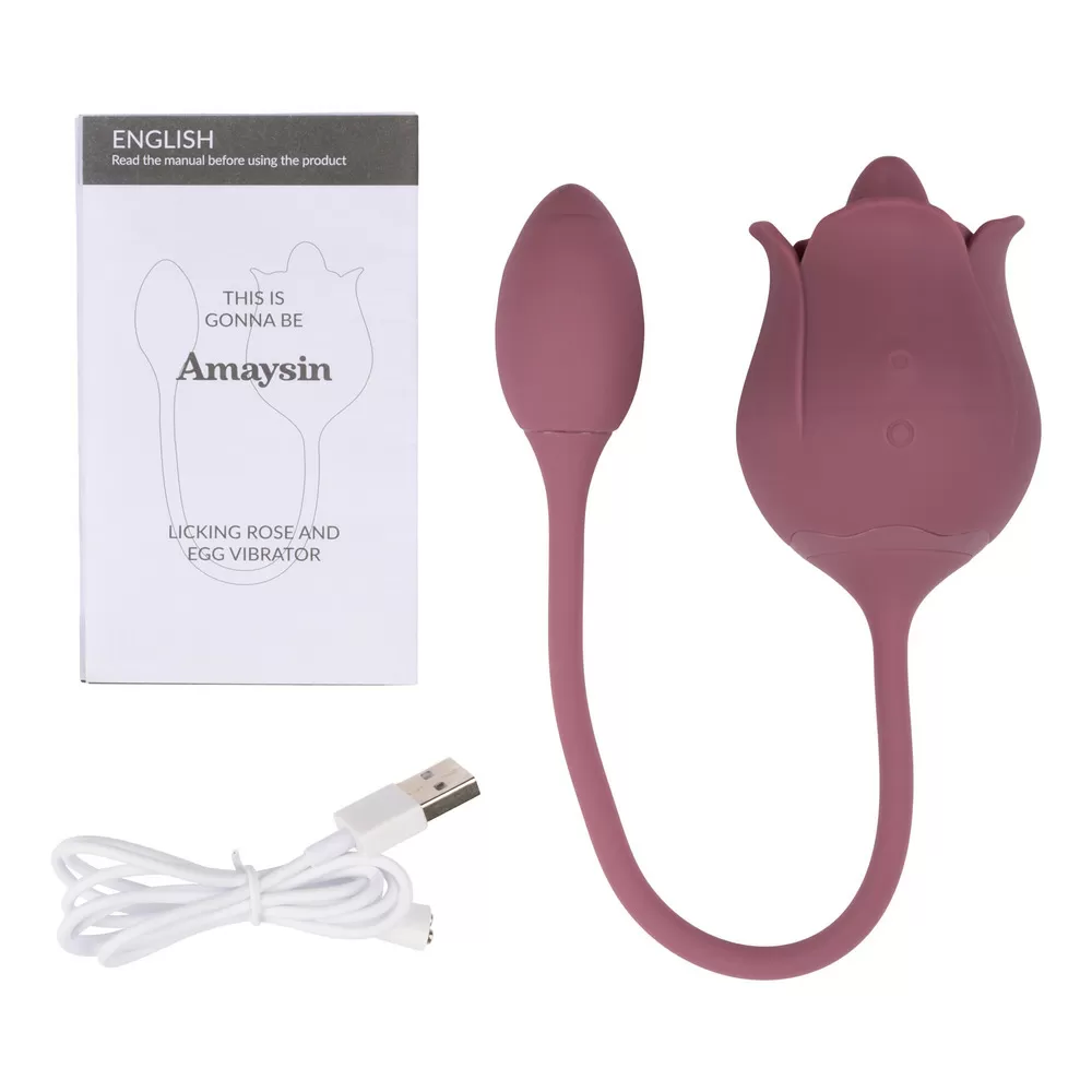 Amaysin Licking Rose & Egg Vibrator