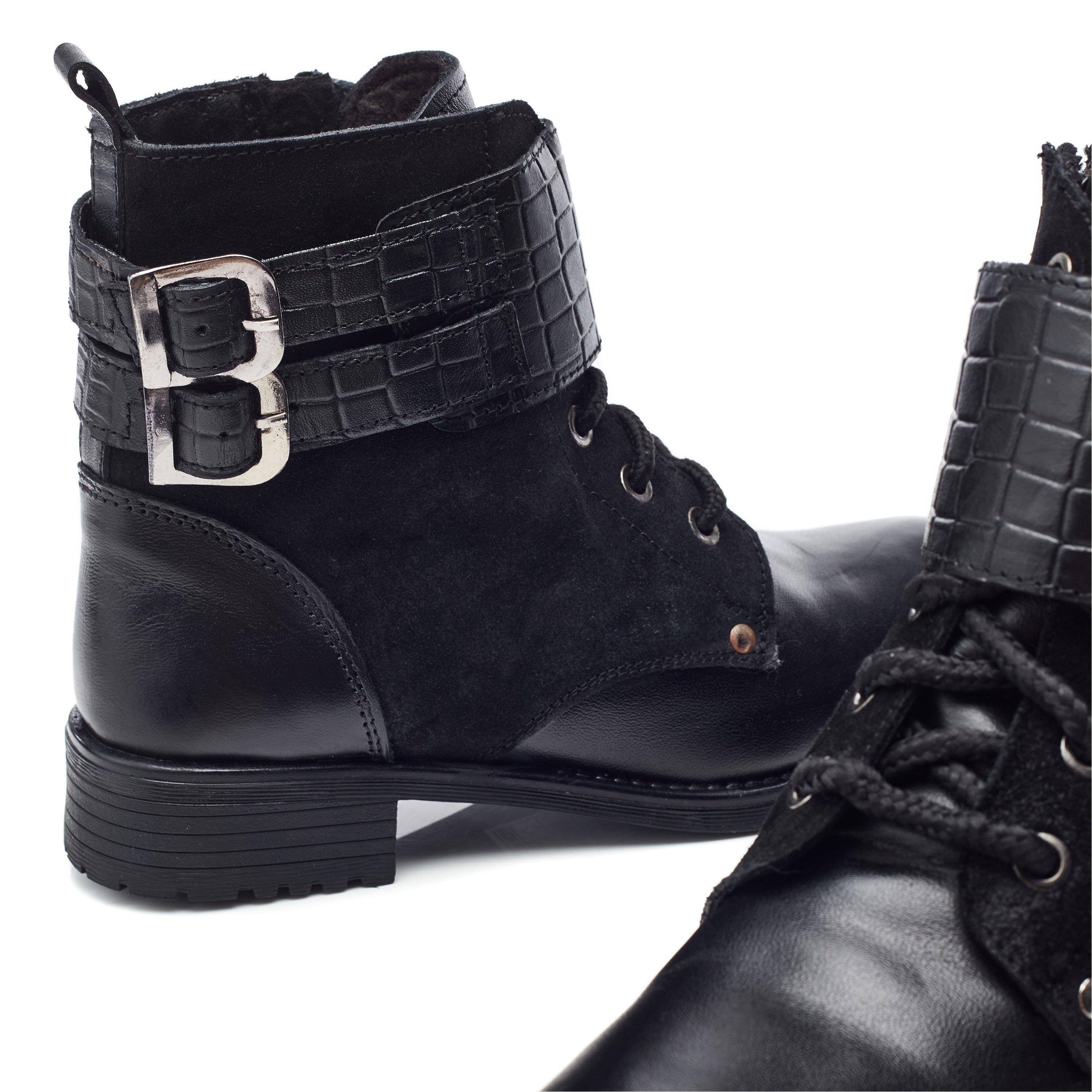 Moda in Pelle Mauvaise Leather Boots