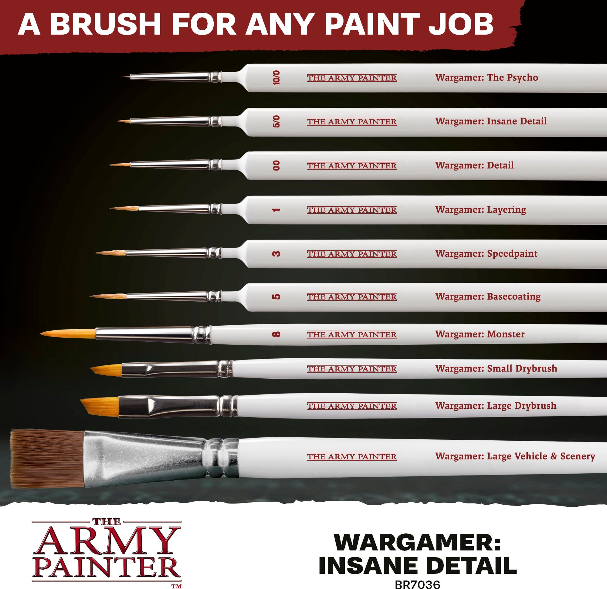 The Army Painter  Wargamer Brush, Monster    Dein Werkzeug für den Sieg auf dem Maltisch