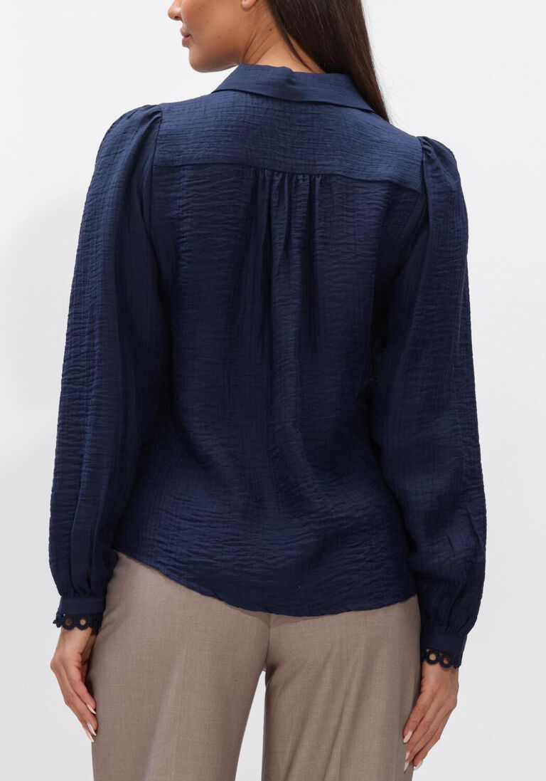 donkerblauwe co'couture tops & t-shirts tassy lace shirt