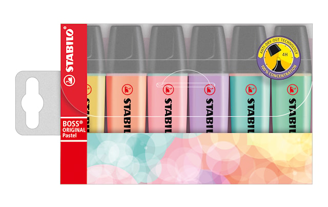 Markeringstusj BOSS Original pastell 6-pk Stabilo