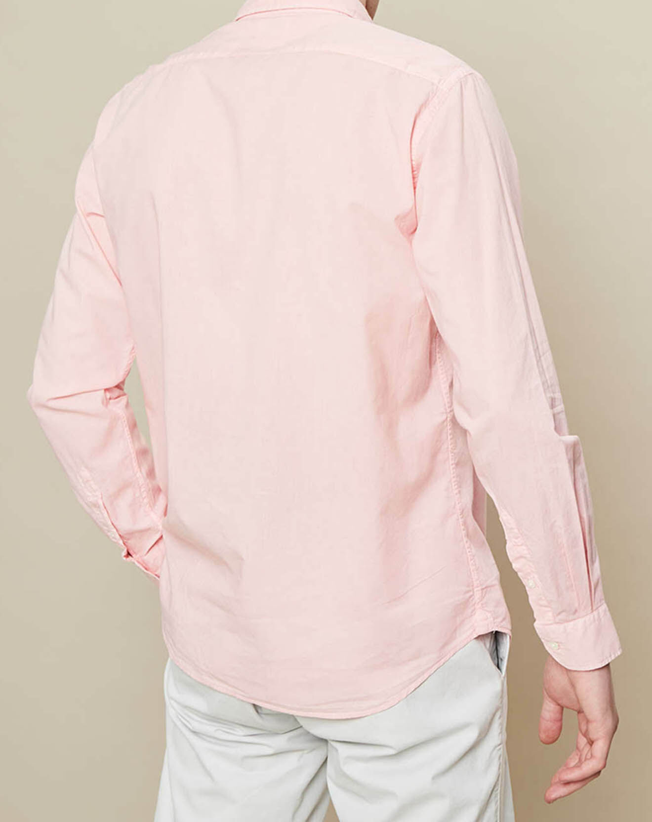 Hartford Chemise Slim Fit Sammy Pat rose saumon