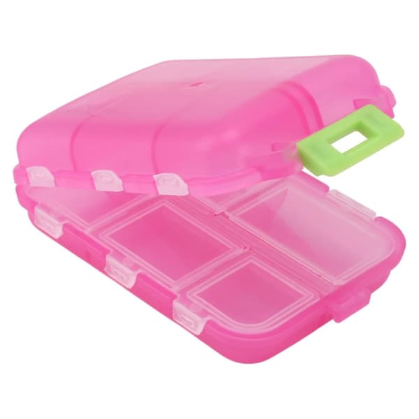 Kompakt Reisepilleboks / Medisinorganisator - Pink