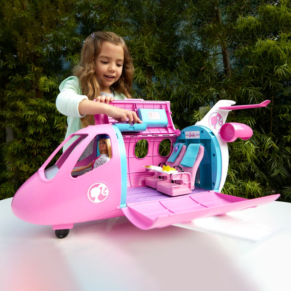 Barbie Traumflugzeug mit Pilotenpuppe