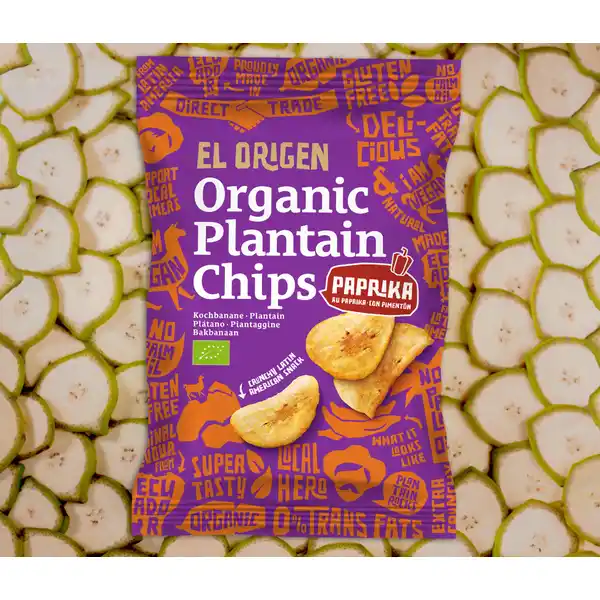 Bio Kochbananen Chips mit Paprika