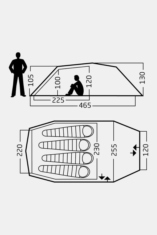 Nordisk Nordisk Oppland 4 Pu Tent 4P