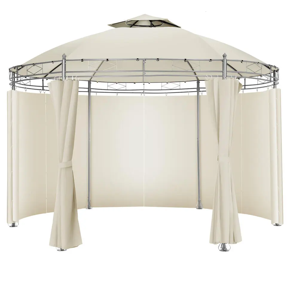 tectake Tuinpaviljoen Siana Ø 3.5m, Crème